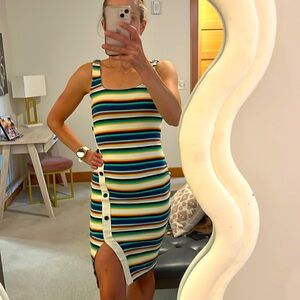 Express Striped Body-con Dress